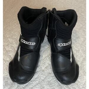 Alpinestars SMX-1 R Vented Leather Motorcycle Riding Boots Men’s Size 9.5/44